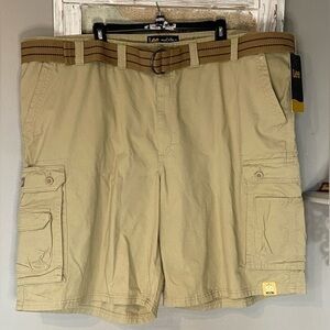 NEW Lee Dungarees Men's Cargo Shorts Khaki Bourbon Size 50